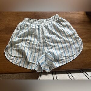 Aerie Pool To Party Linen High Rise Shorts